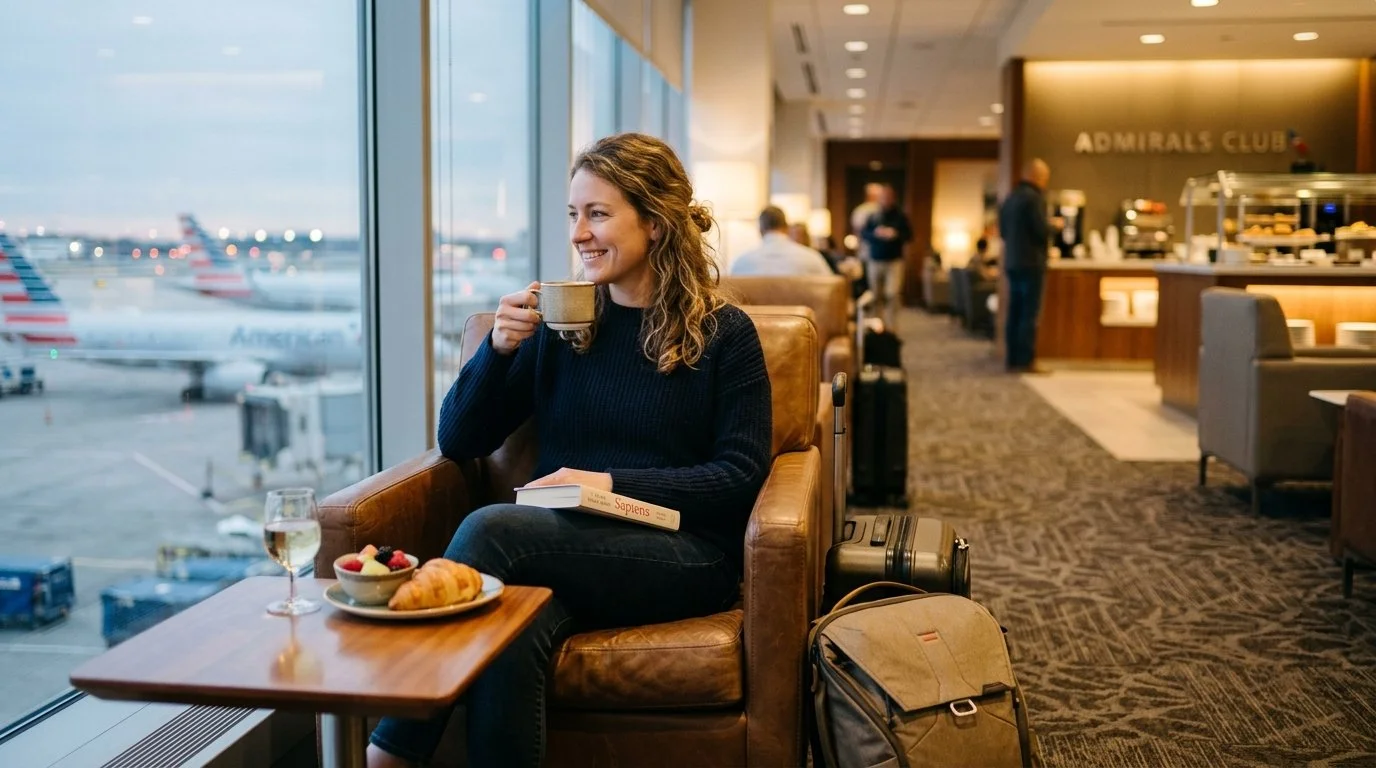 American AAdvantage Admirals Club lounge access 2026 via status and Citi cards
