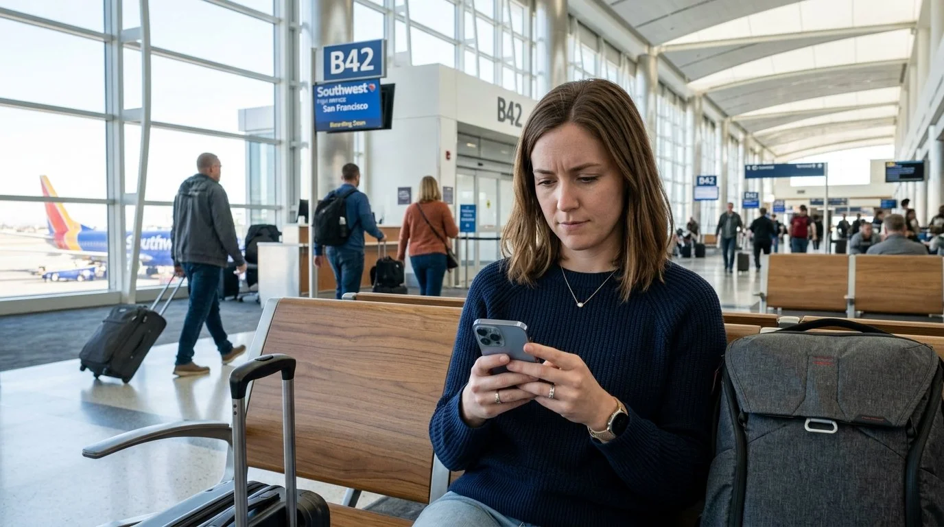 Solo traveler comparing Southwest Rapid Rewards vs Delta United Alaska 2026