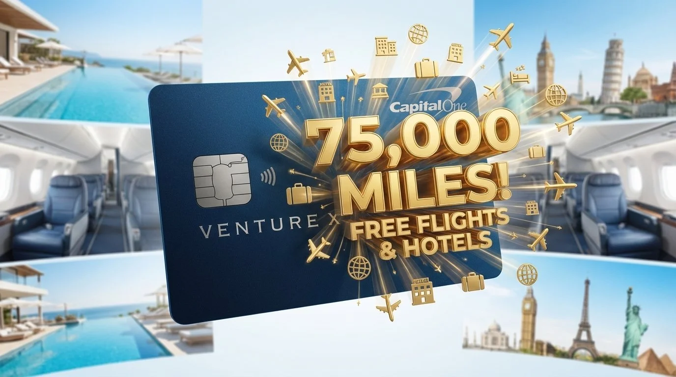 capital one venture x 2026 sign up bonus 75k miles