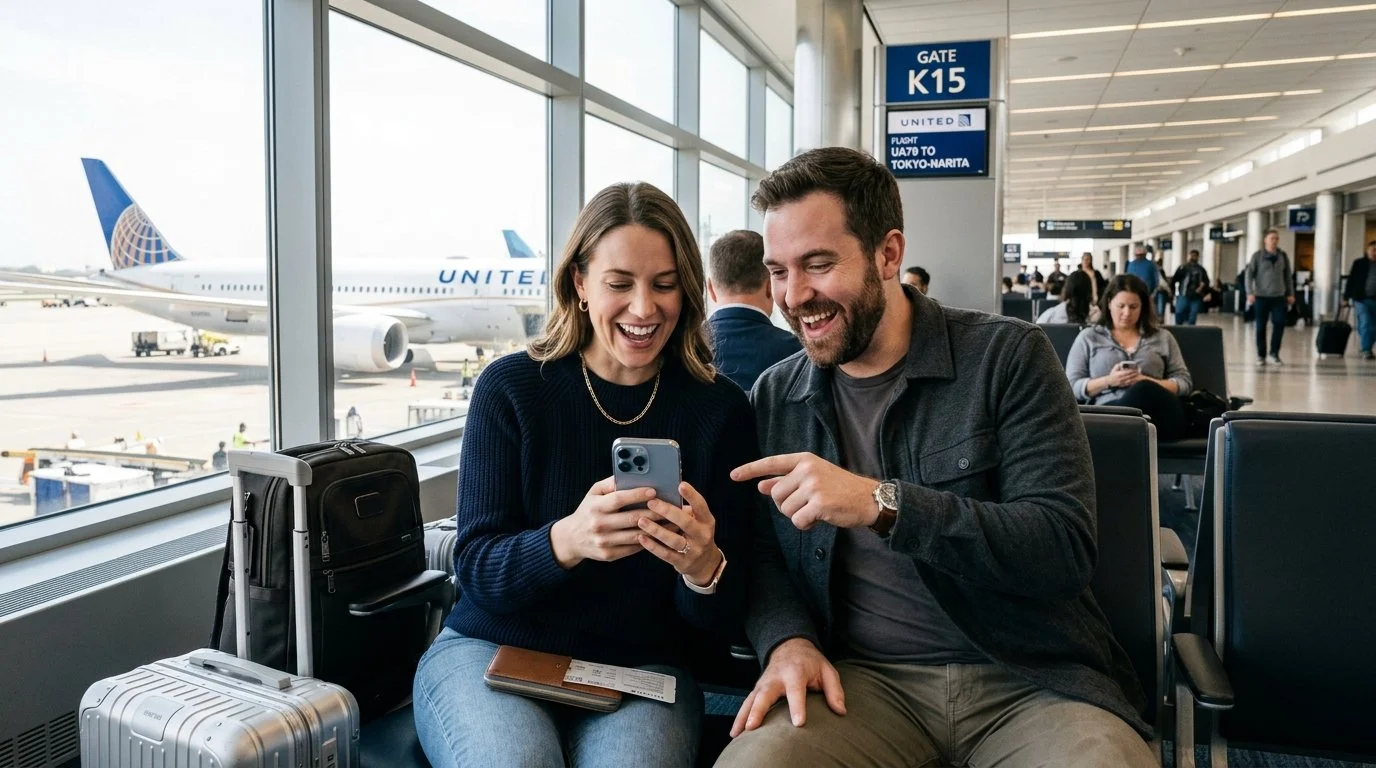 Couple using United MileagePlus award discounts vs Delta Companion Certificate 2026