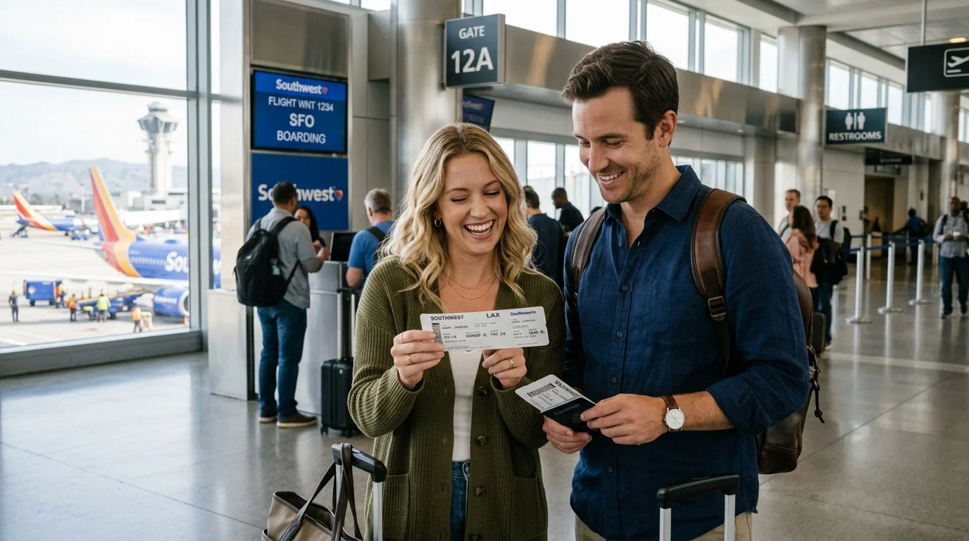 Couple following Southwest Rapid Rewards 2026 action plan checklist