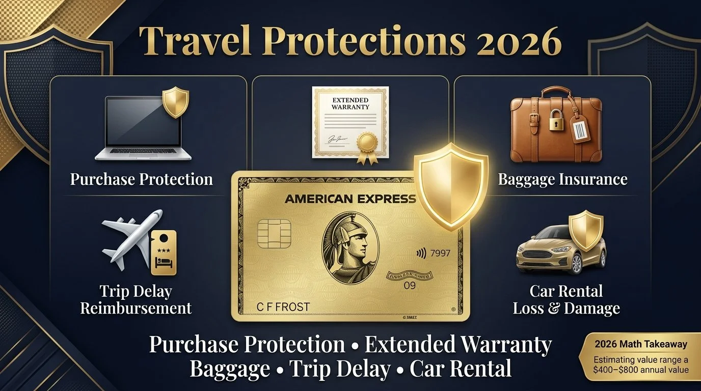 travel and extra protections from the amex gold card