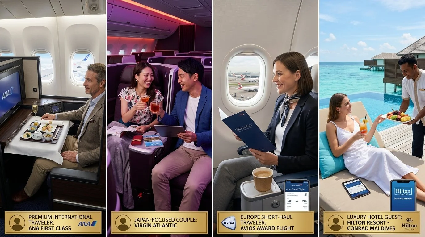 Winner by profile Amex Membership Rewards transfer partners 2026 Virgin Aeroplan Hilton