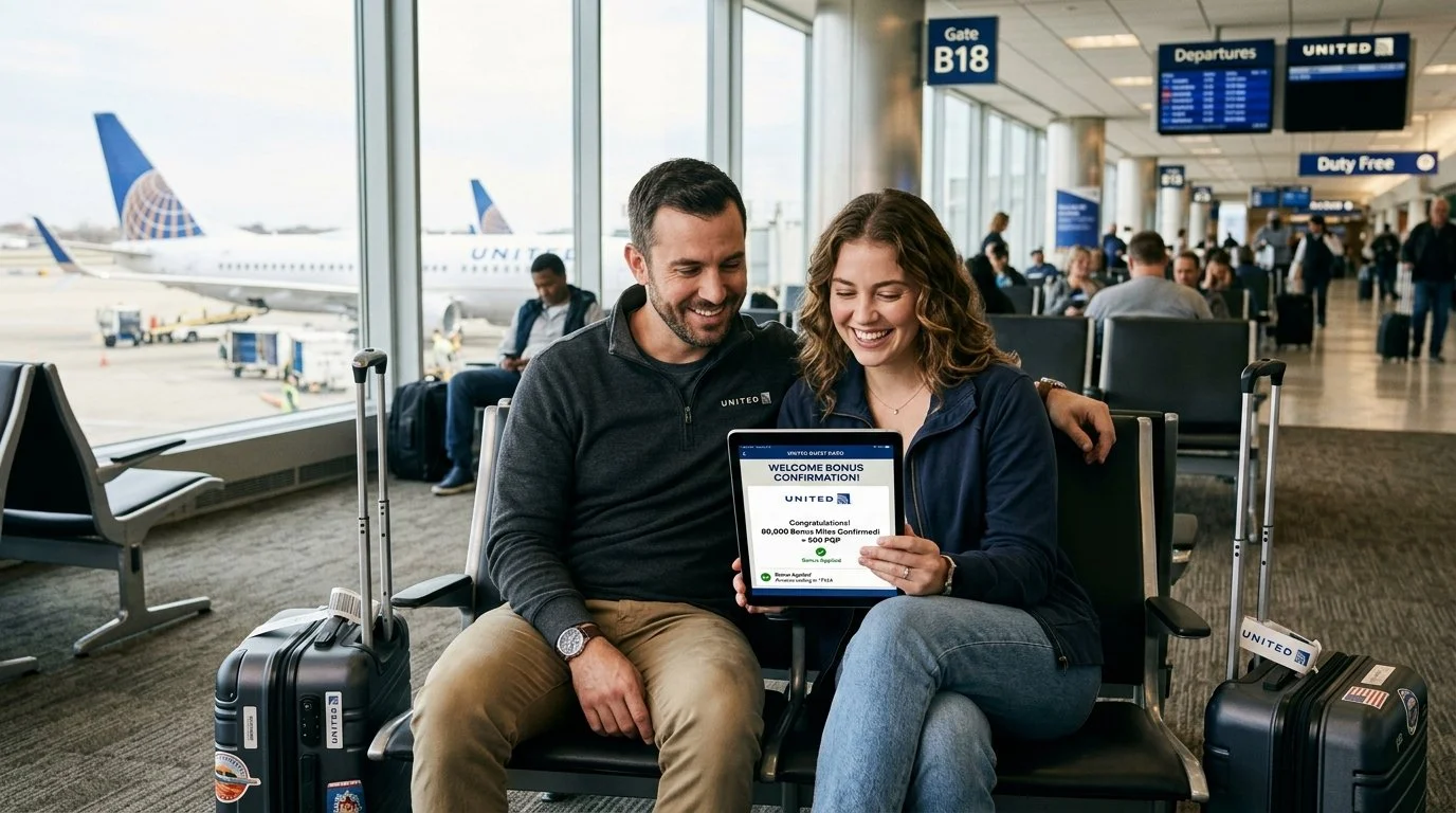 United Quest Card 2026 welcome bonus up to 100,000 miles + 3,000 PQP