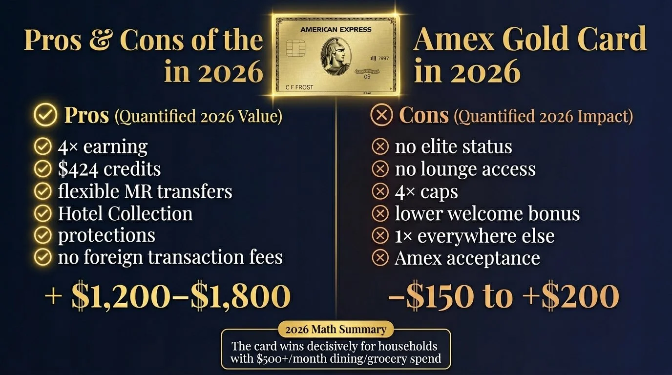 amex gold pros and cons delivering high value