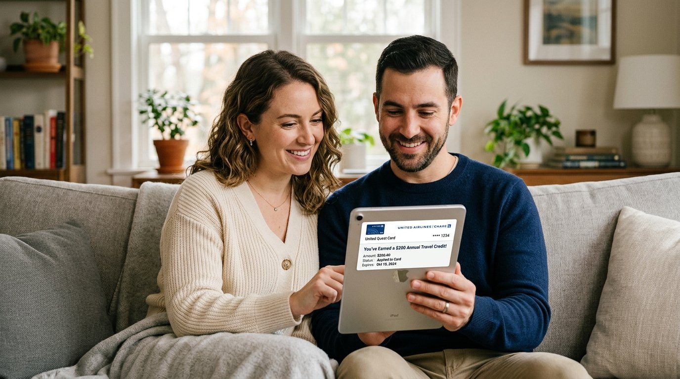 United Quest Card 2026 $200 annual United TravelBank credit automatic