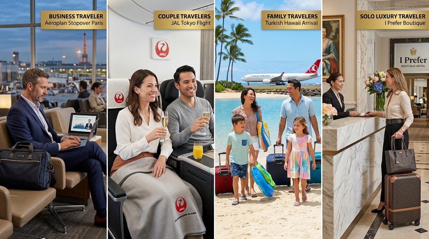 Winner by profile matrix Capital One transfer partners 2026 Aeroplan JAL Turkish I Prefer