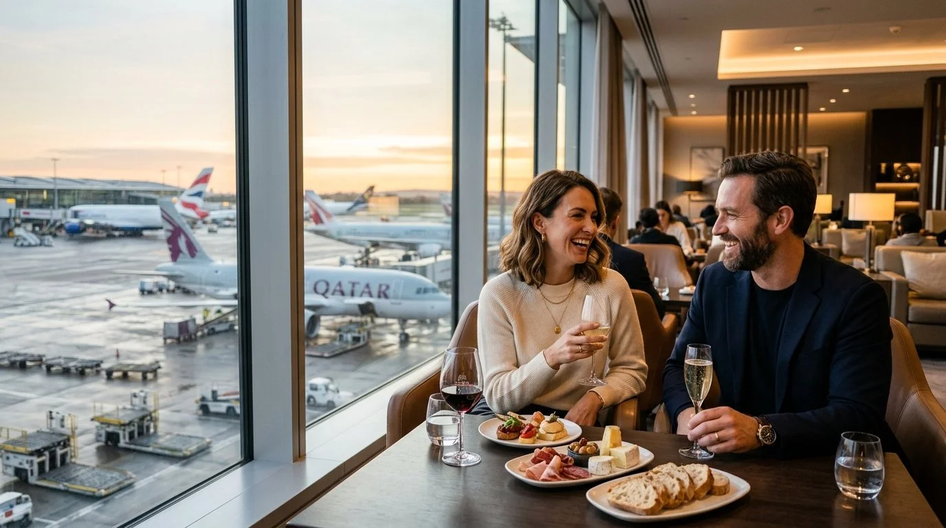 Chase Sapphire Lounge access with two guests