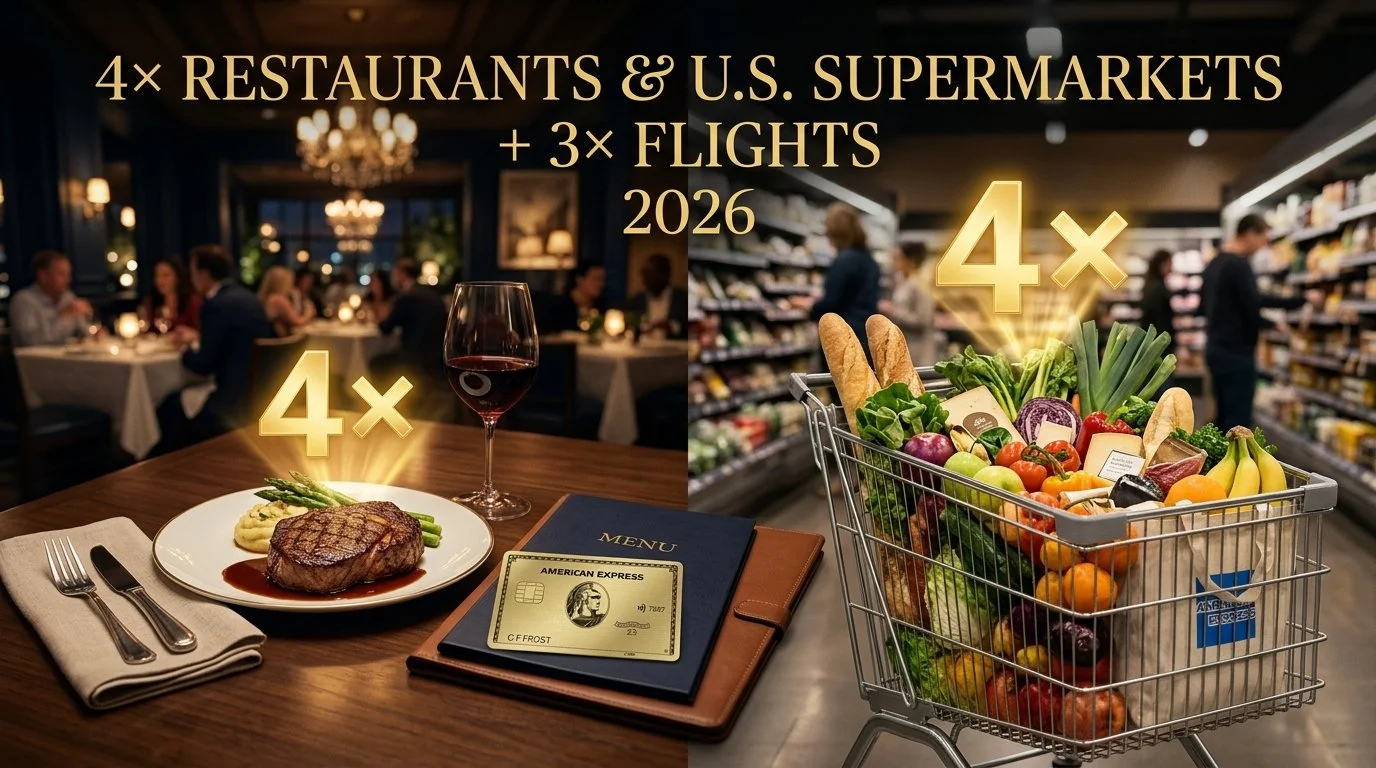 amex gold 4x earning at restaurants and supermarkets