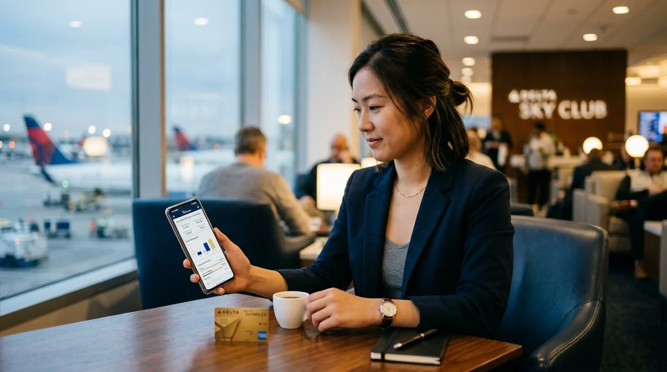 Delta SkyMiles Gold American Express Card 2026 interactive ROI calculator net value after fee