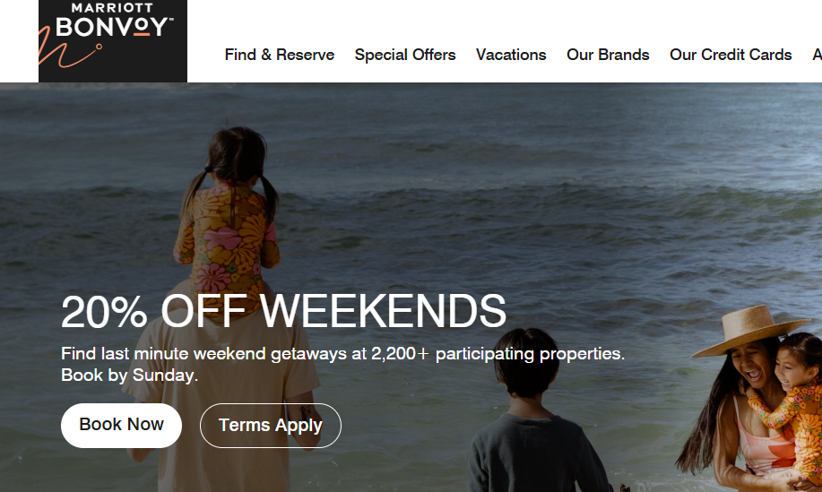 Marriott 20% Off Weekend Escapes March 2026