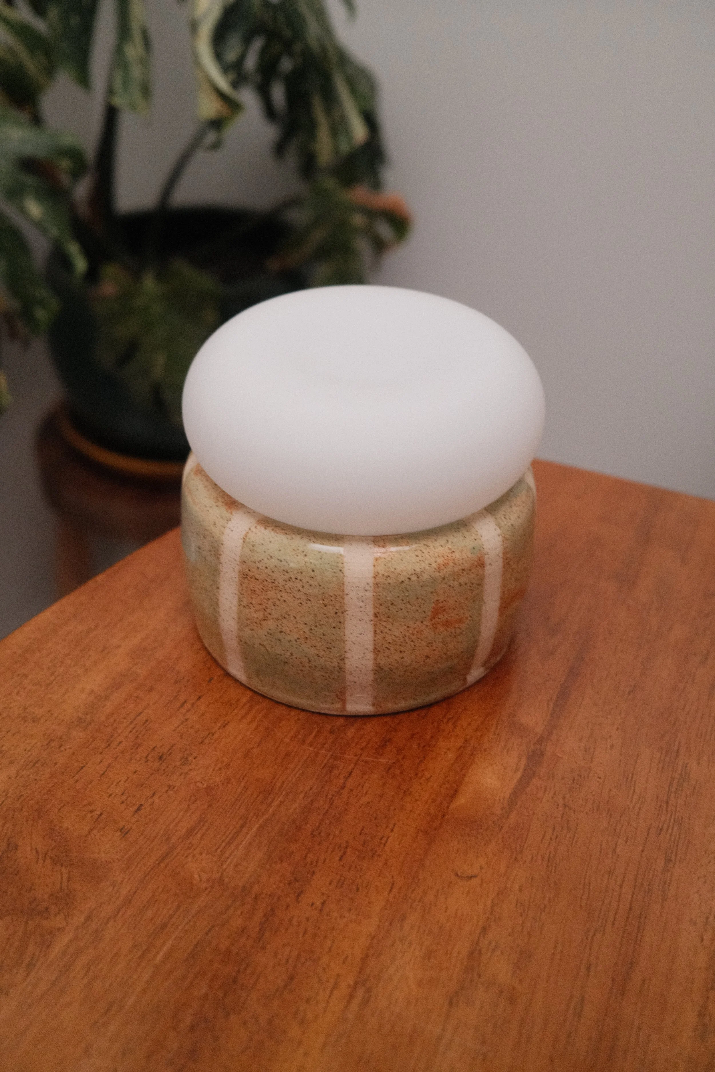 Striped Sage Lamp