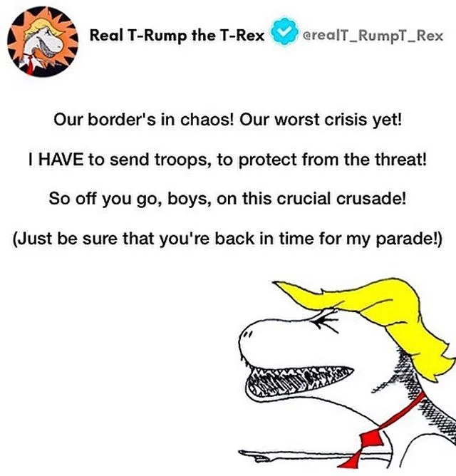 #trump #immigrantsmakeamericagreat #caravan #trumpparade #dictator #moroninchief #thursdaythoughts #border #trumpmemes #dc #politicalcartoon #cartoon #satire #politicalcomedy