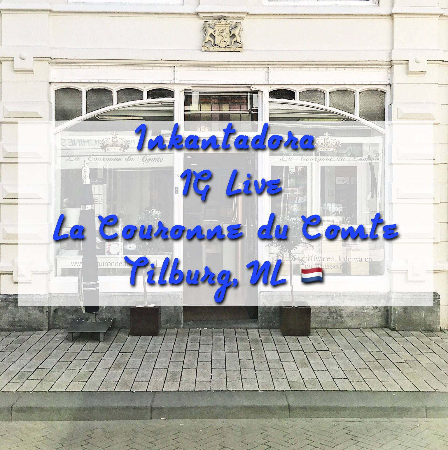 Instagram Live at La Couronne du Comte in The Netherlands on April 18th 2018