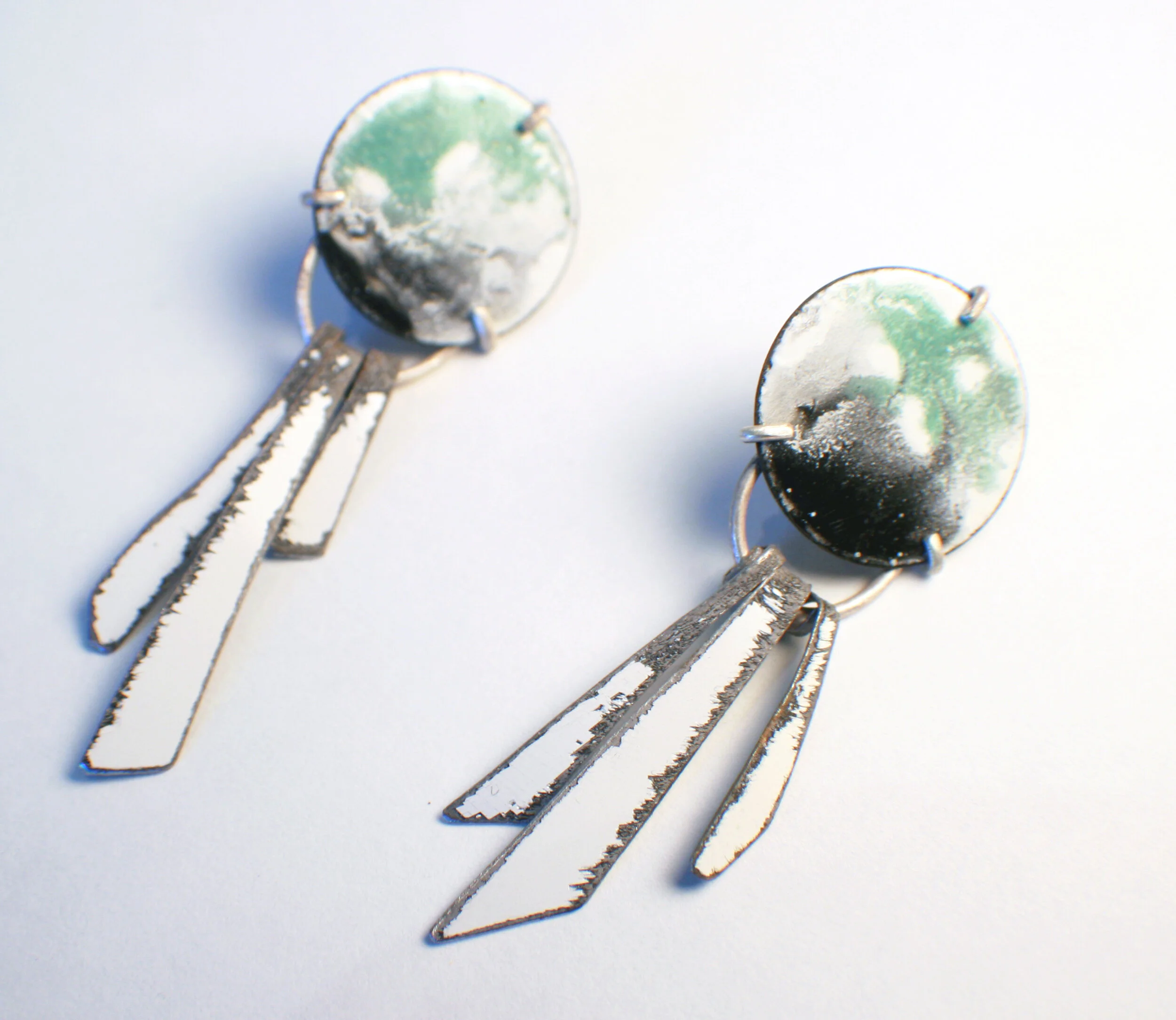 Abstract Dreamcatcher stud earrings