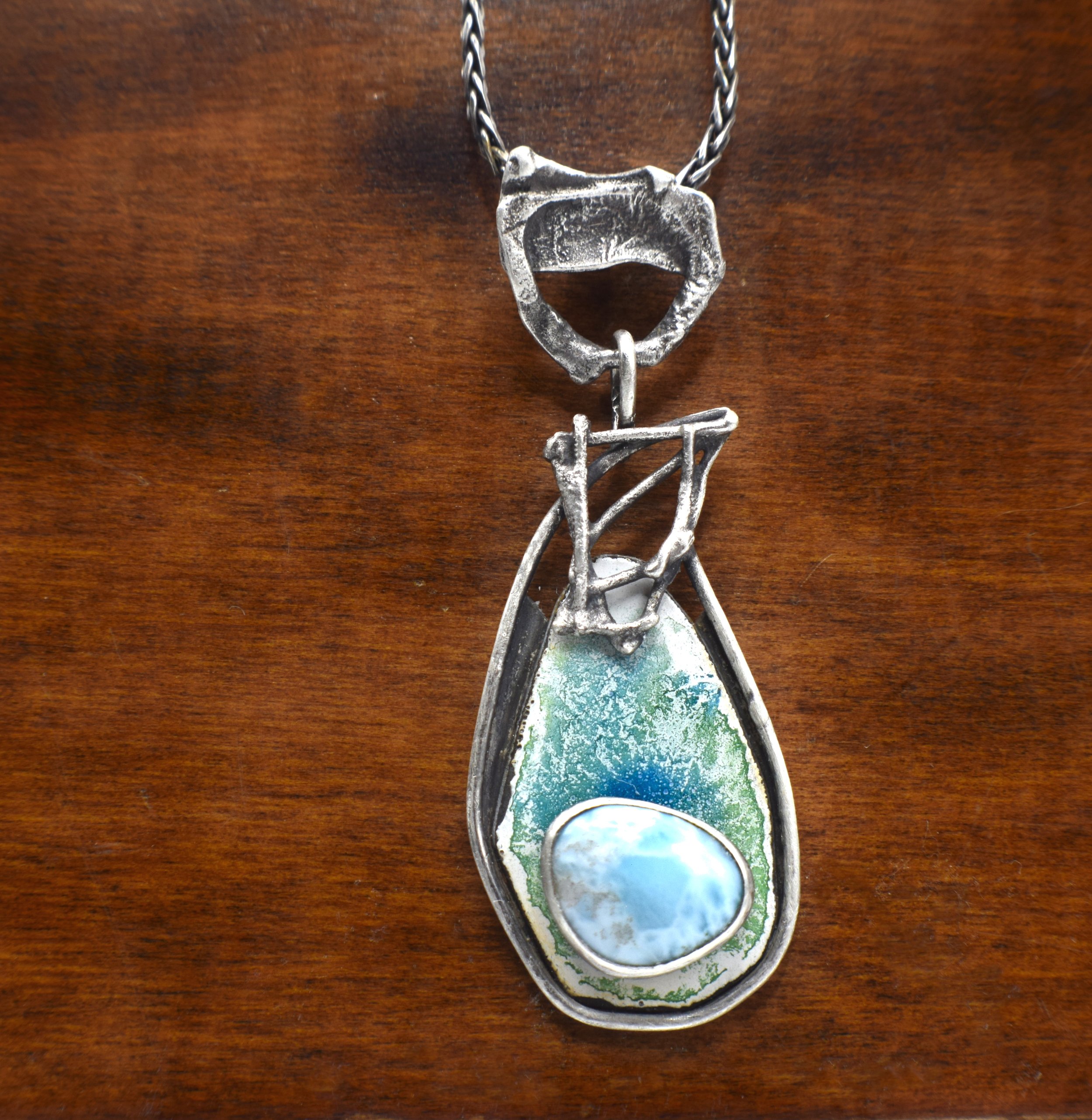 Larimar_Enamel_Statement_necklace3.JPG