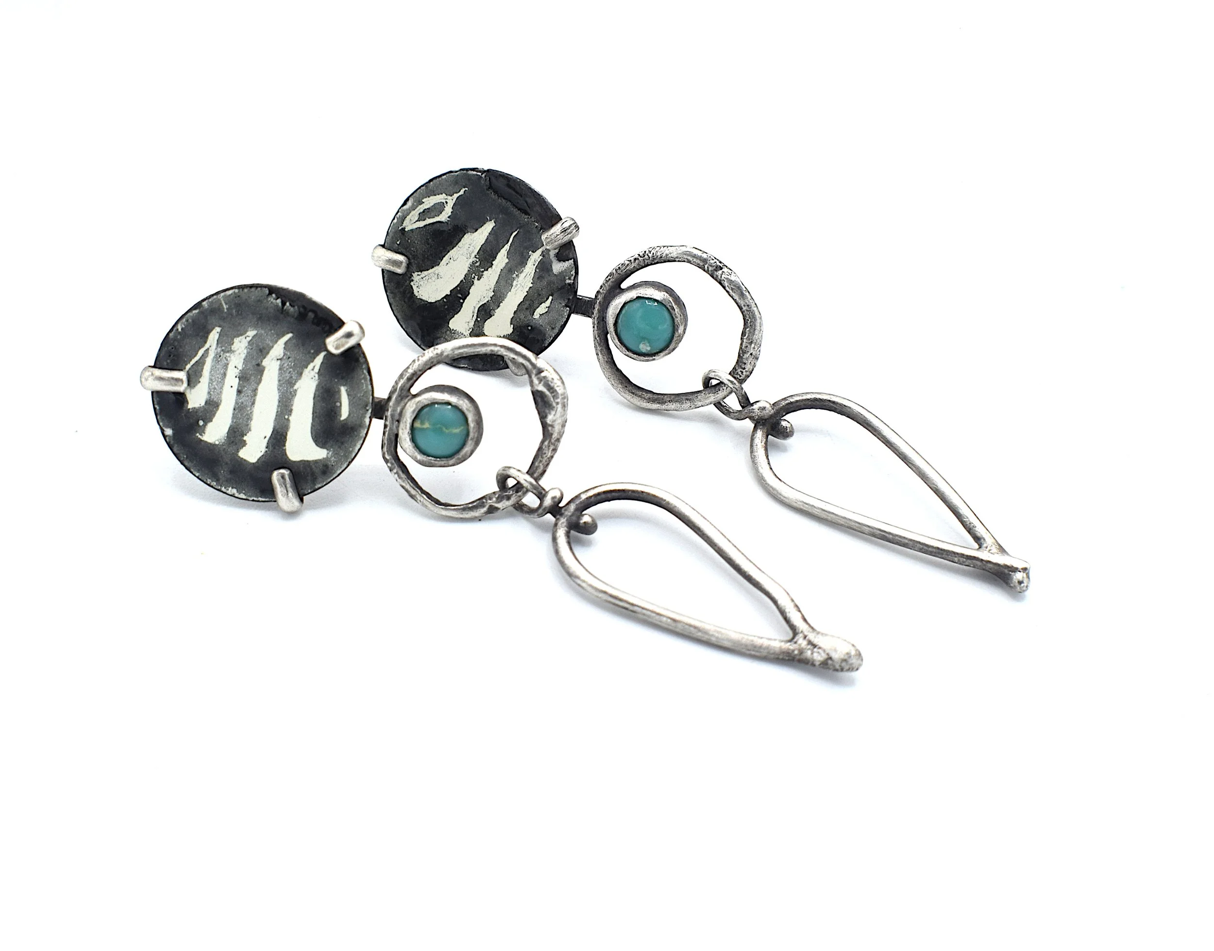 B&W_Turquoise_earrings.JPG