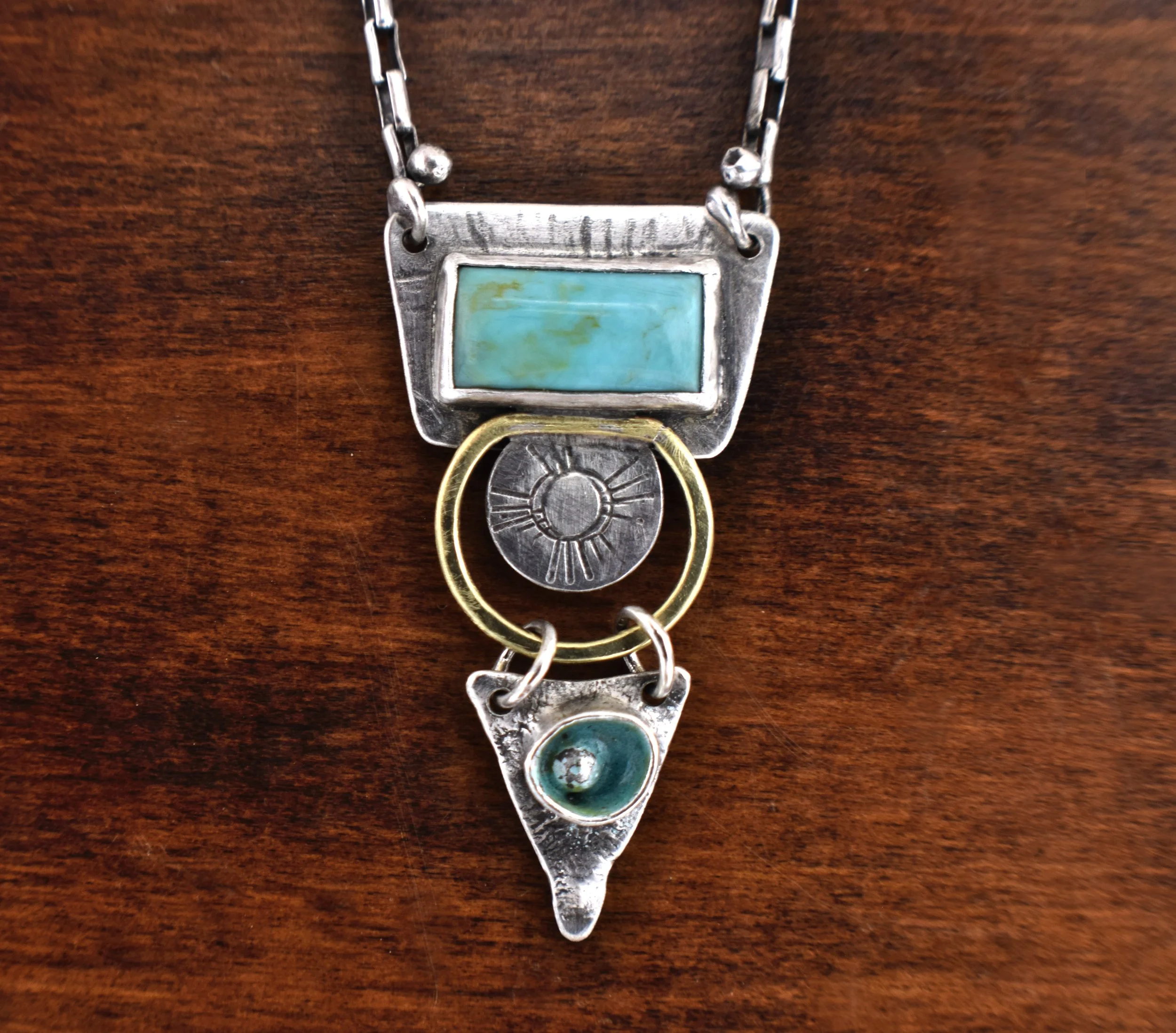 Rectangular_turquoise_mixed_metal_pendant3.JPG