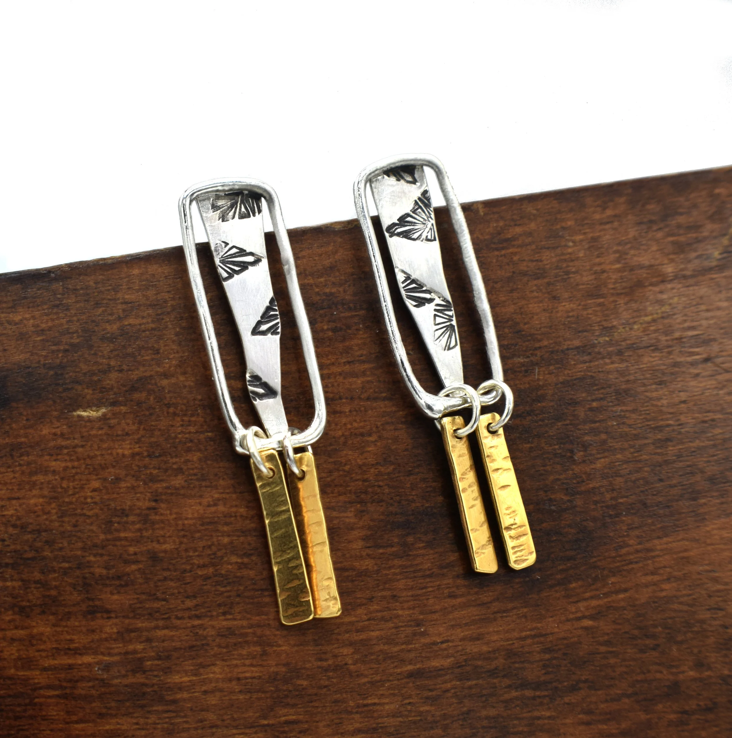 Stamped_stud_mixed_metal_earrings2.JPG