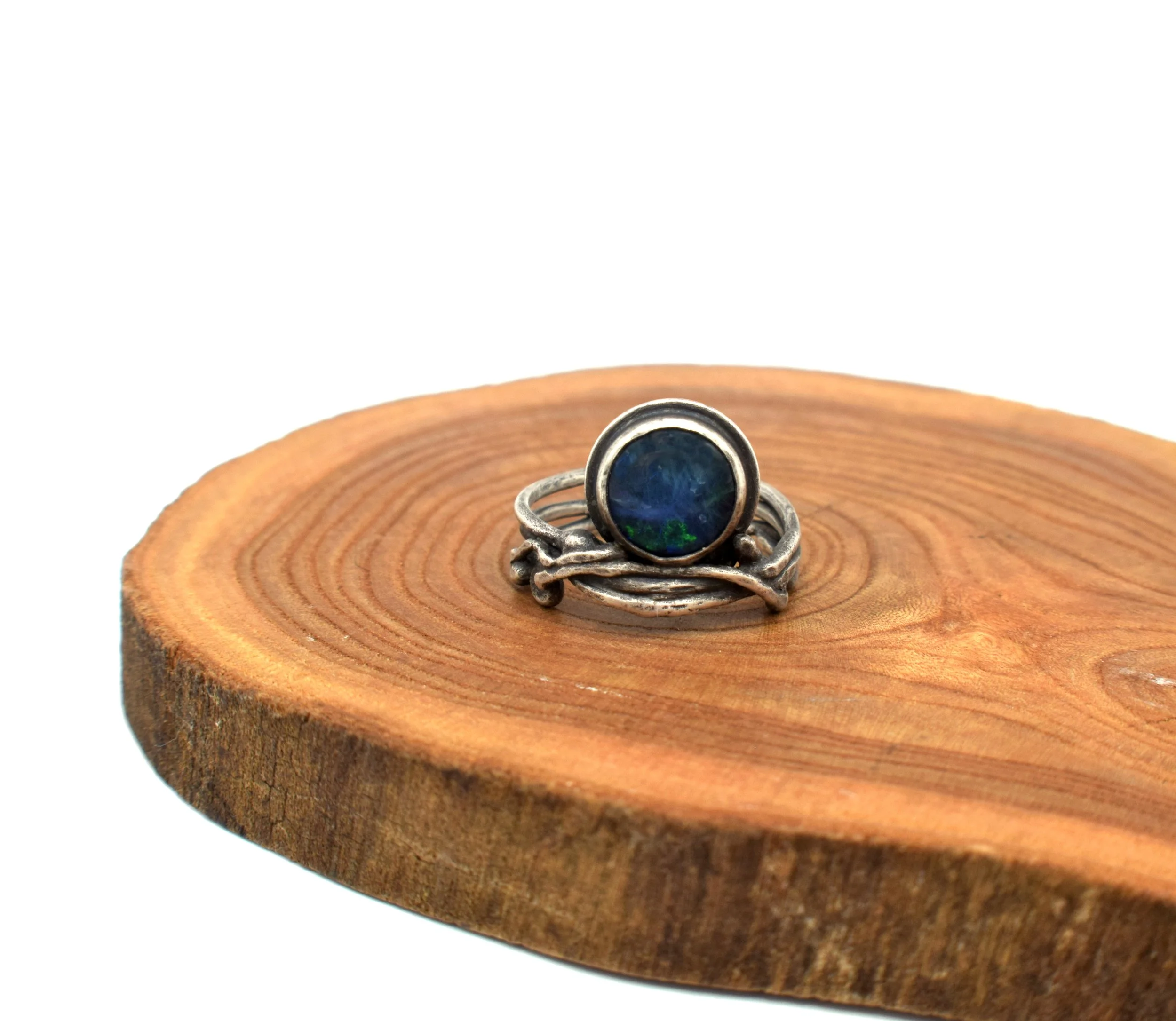 Rustic Australian Opal Ring