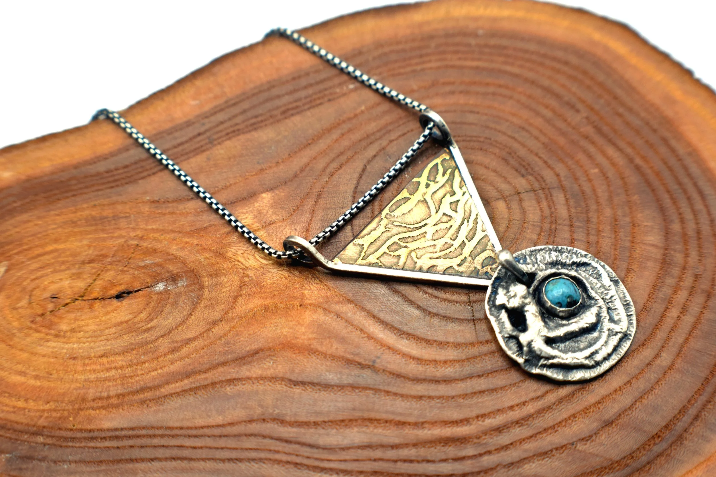 Turquoise_etched_brass_silver_pendant.JPG