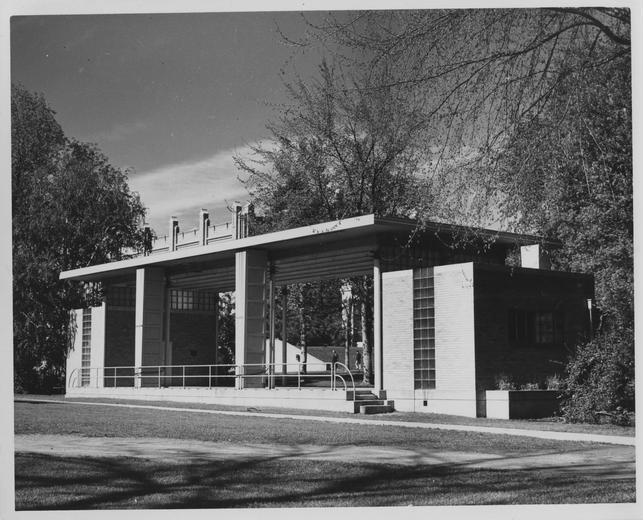Garden Theatre, UNC - Dedicated in 1940, the Garden Theatre has hosted many performances, most notably the annual Summer Concert Under the Stars series, which has brought a diversity of musical talent to Greeley. (Image use courtesy of Special Collections, Michener Library, University of Northern Colorado.)