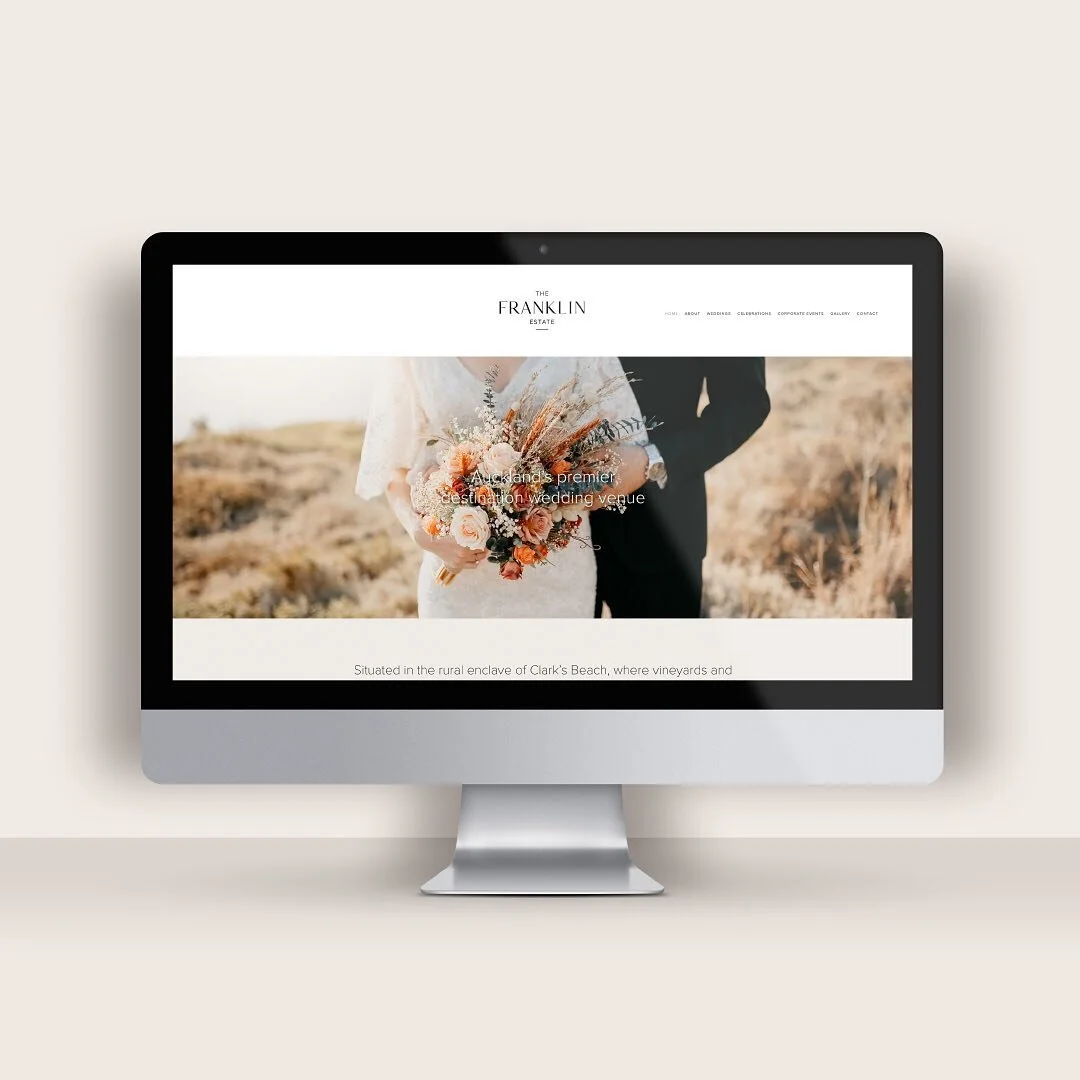 New website for The Franklin Estate&mdash;one of Auckland&rsquo;s premier wedding venues with chapel, reception venue and accommodation all on one site.