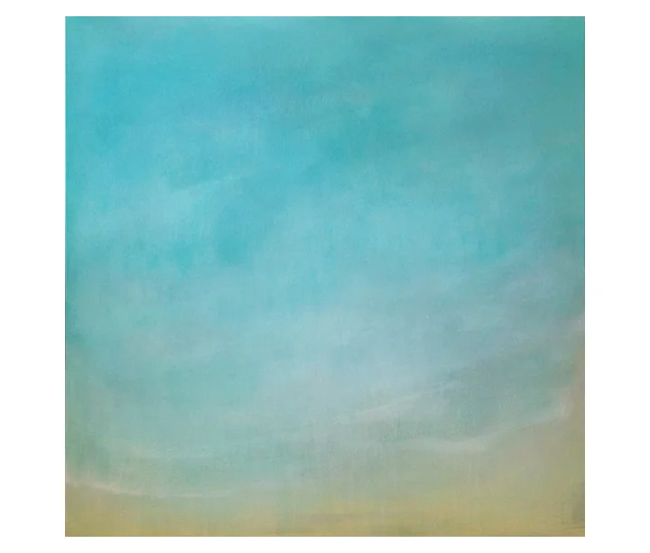 Surf, 9 38" x 38" acrylic on hand-built canvas ©Karen Zilly SOLD
