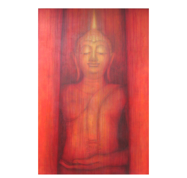  Custom Buddha    48" x 72" on hand-built canvas ©KarenZilly    SOLD                 