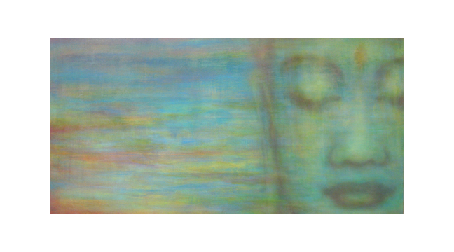  Custom Buddha    36" x 60" acrylic on hand-built canvas ©Karen Zilly    SOLD                 