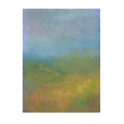 Summer Path, 3 9" x 12" acrylic on reclaimed panel ©Karen Zilly SOLD
