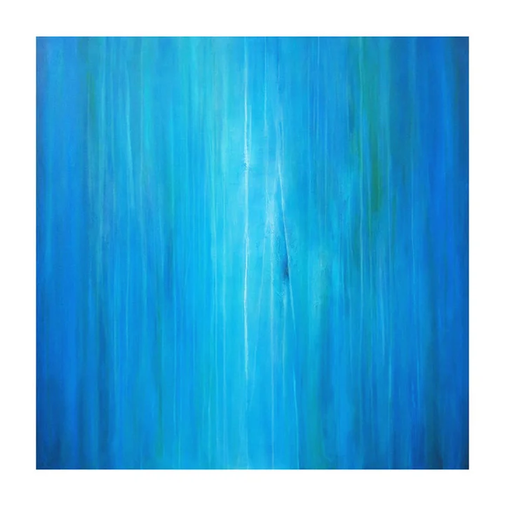 Indra's Element 48" x 48" acrylic on hand-built canvas ©Karen Zilly SOLD