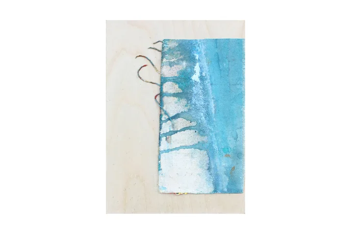 canvas study, 6 mixed media on 5" x 7" wood panel with cradle back ©Karen Zilly SOLD