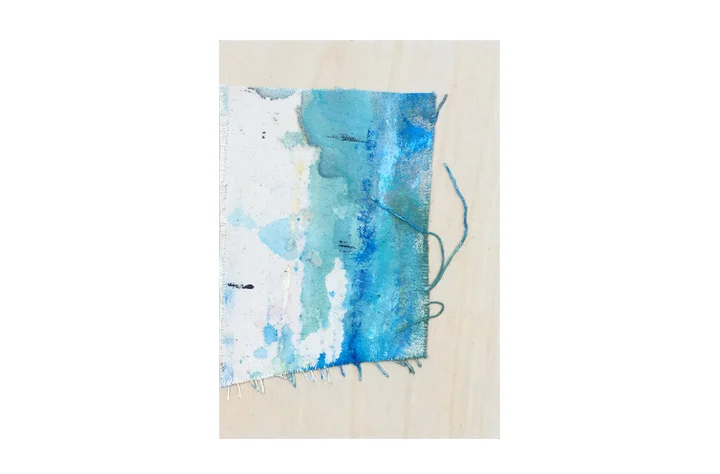 canvas study, 5 mixed media on 5" x 7" wood panel with cradle back ©Karen Zilly SOLD