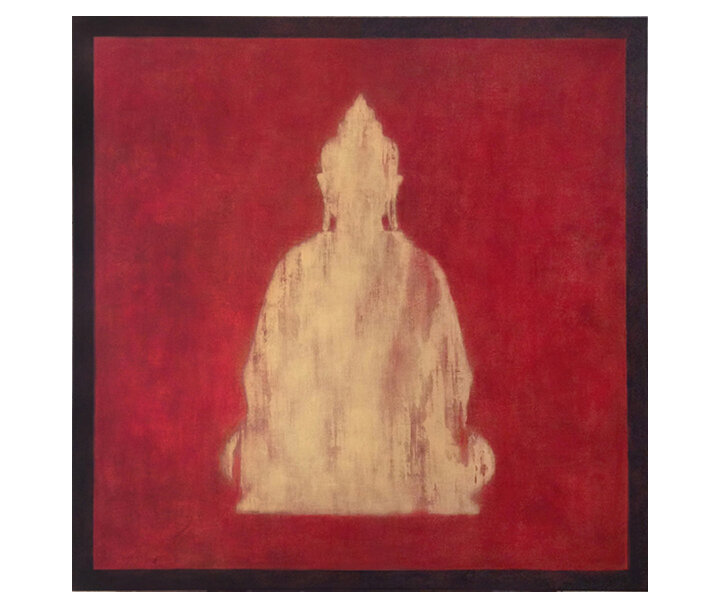  Custom Buddha Silhouette    48" x 48" acrylic on hand-built canvas ©Karen Zilly    SOLD                 