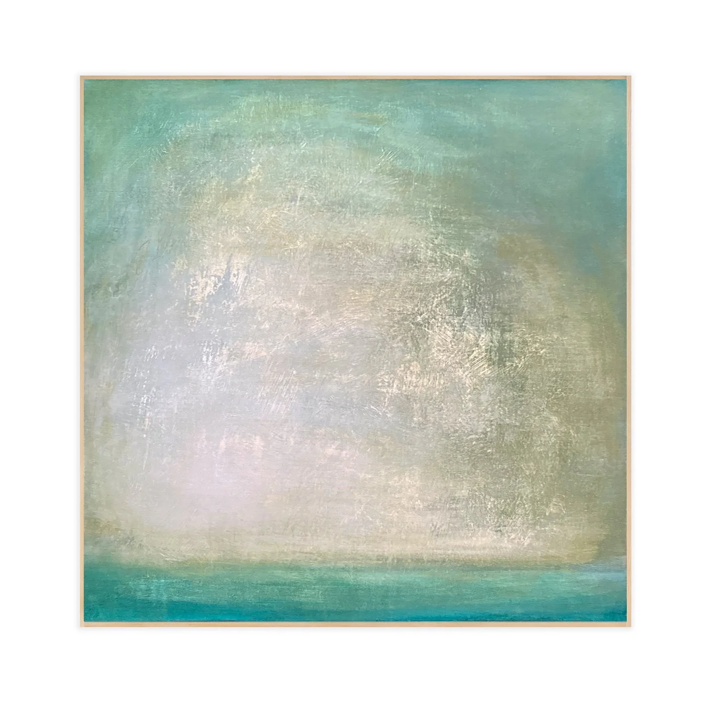 morning shore, 4  30” x 30” acrylic on canvas ©Karen Zilly  Includes a handmade wood border-edge frame. Signed on back, ready to hang. Currently on display at the Maker Space, Carmel by the Sea, CA    sale price: $850 | May include Domestic Ground 