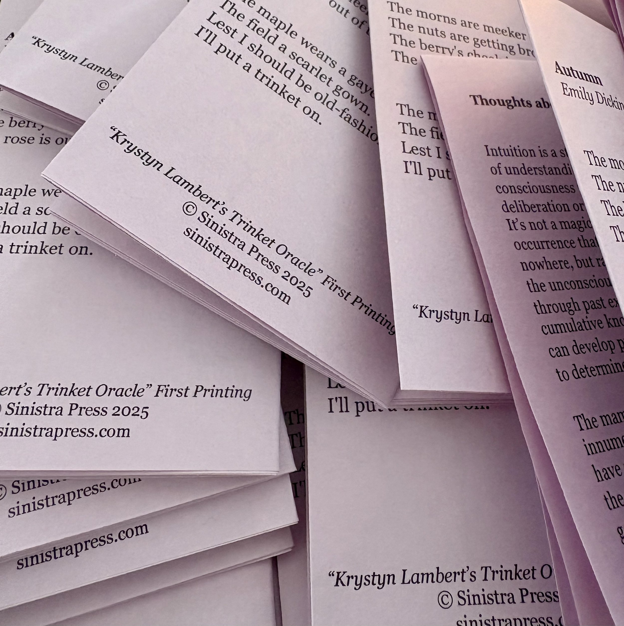 Krystyn Lambert Trinket Oracle