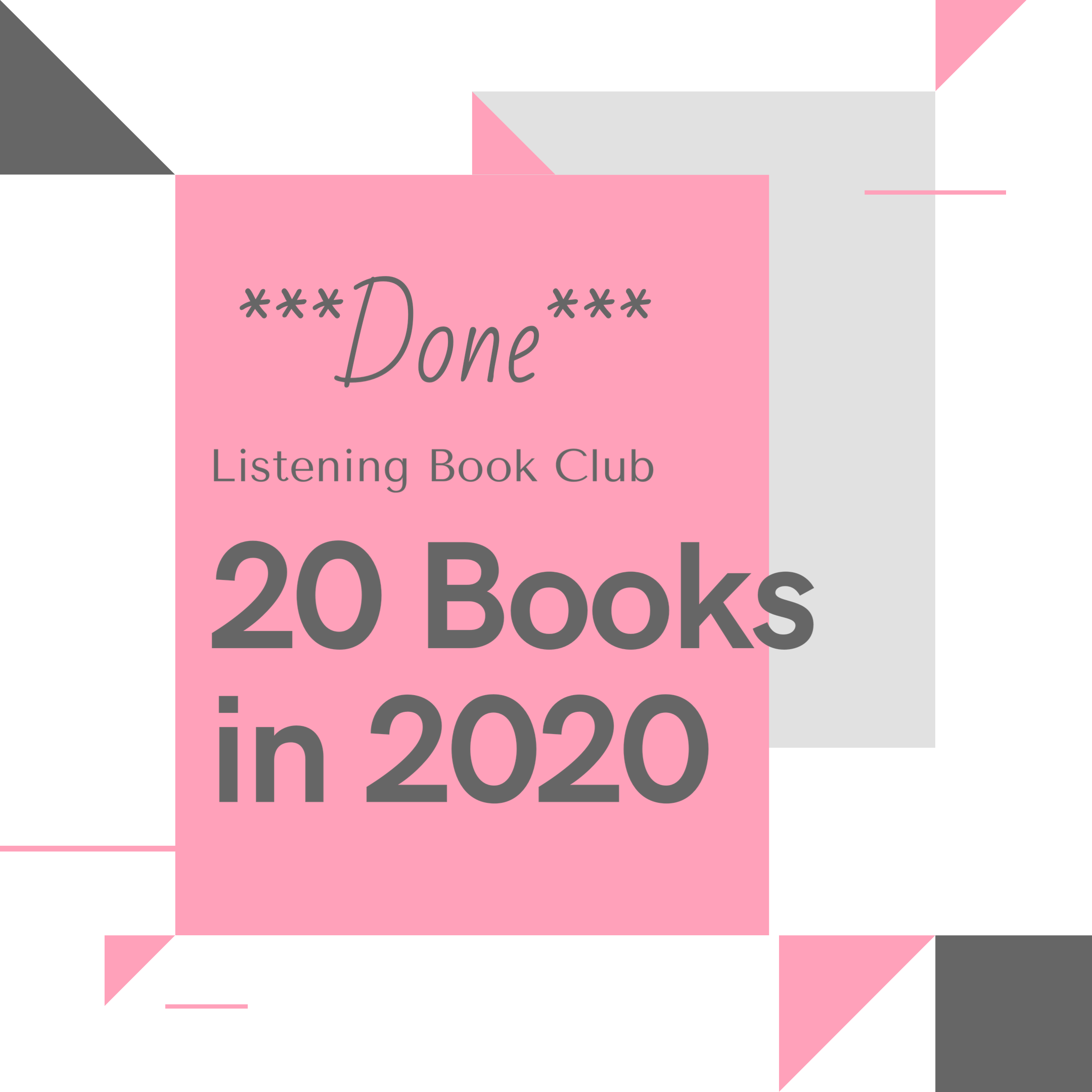 20 for 2020 Reading Challenge *Done*