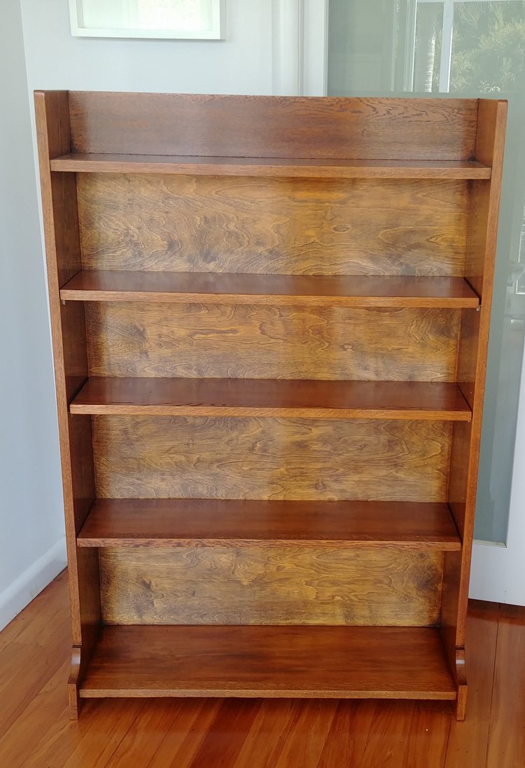 Fantastic Oak Stand Alone Bookshelf John Fowler Restoration