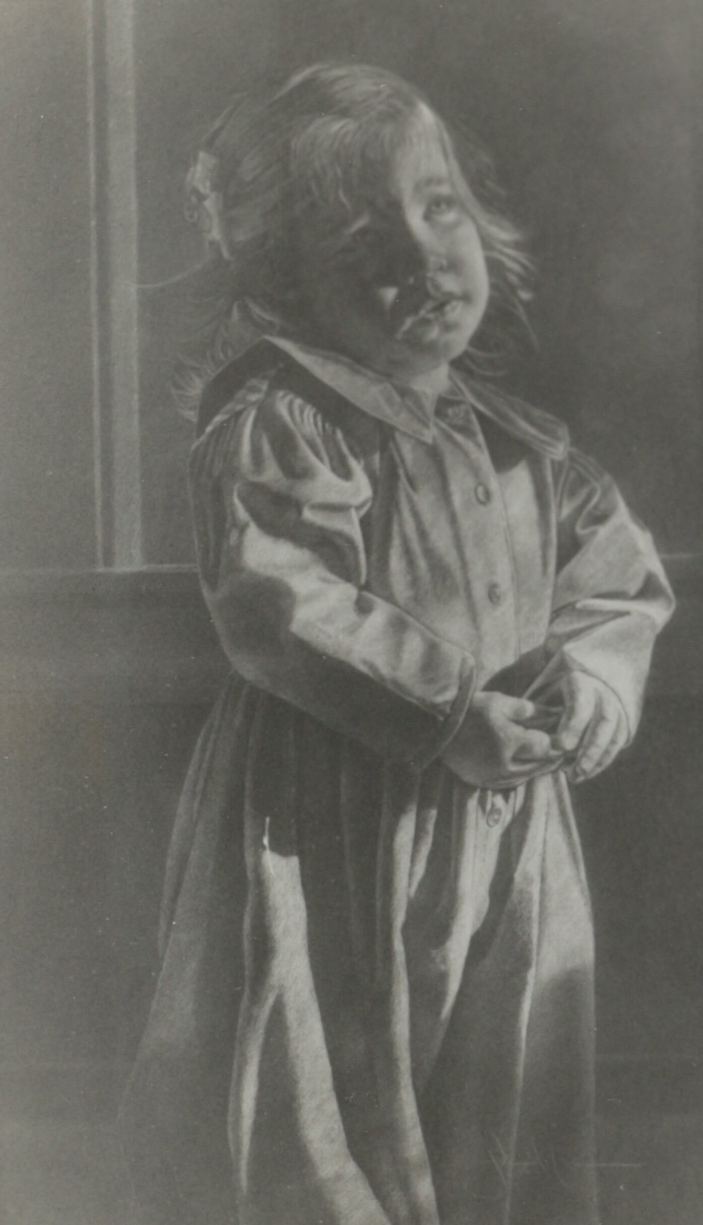  White Conte Pencil on Black Paper  44” X 30” 