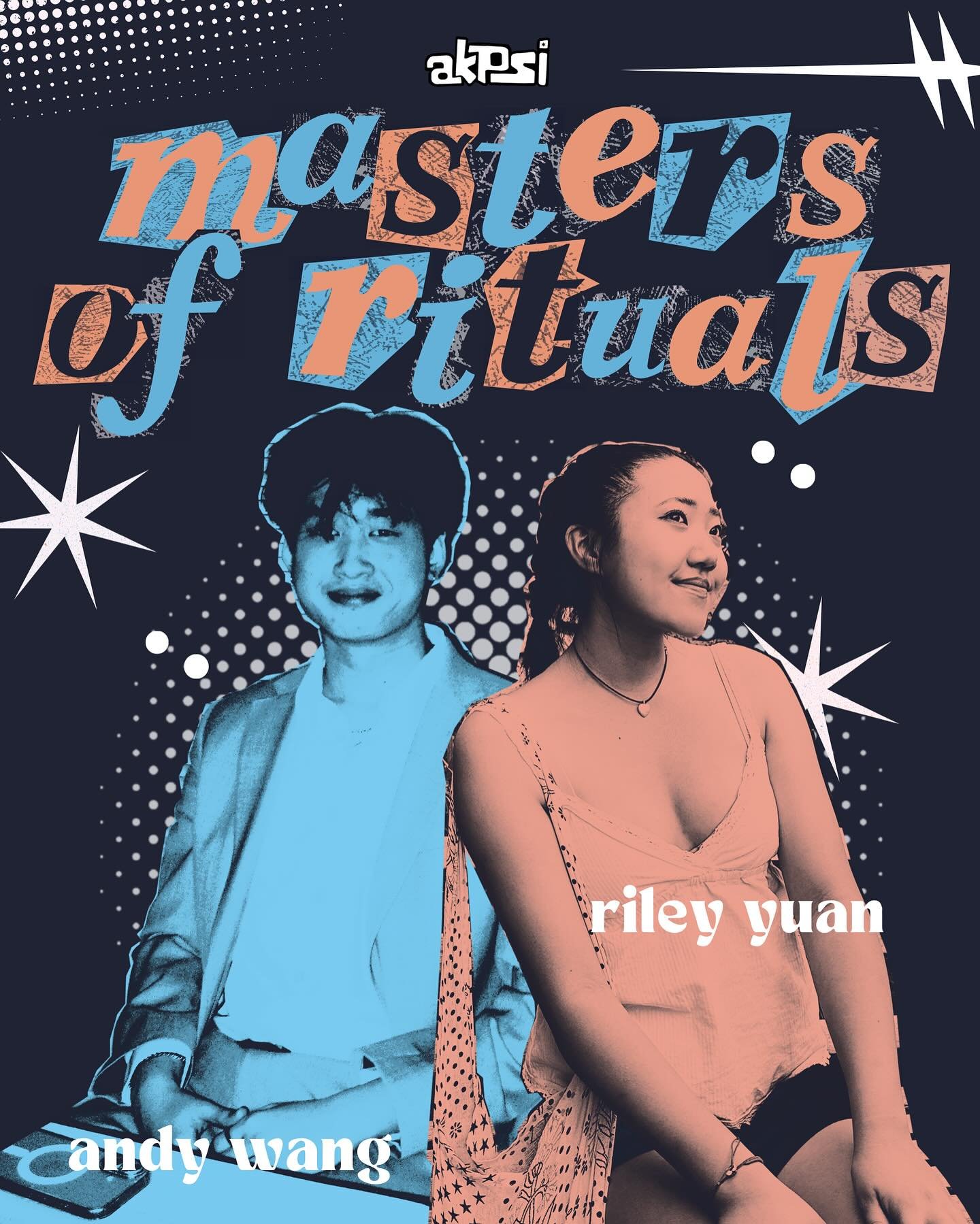 Introducing our amazing Masters of Rituals (MORs), Andy Wang and Riley Yuan! Andy and Riley met at the very start of their first year, and have been friends ever since, including rushing and pledging together last spring! As the MORs of this rush cyc