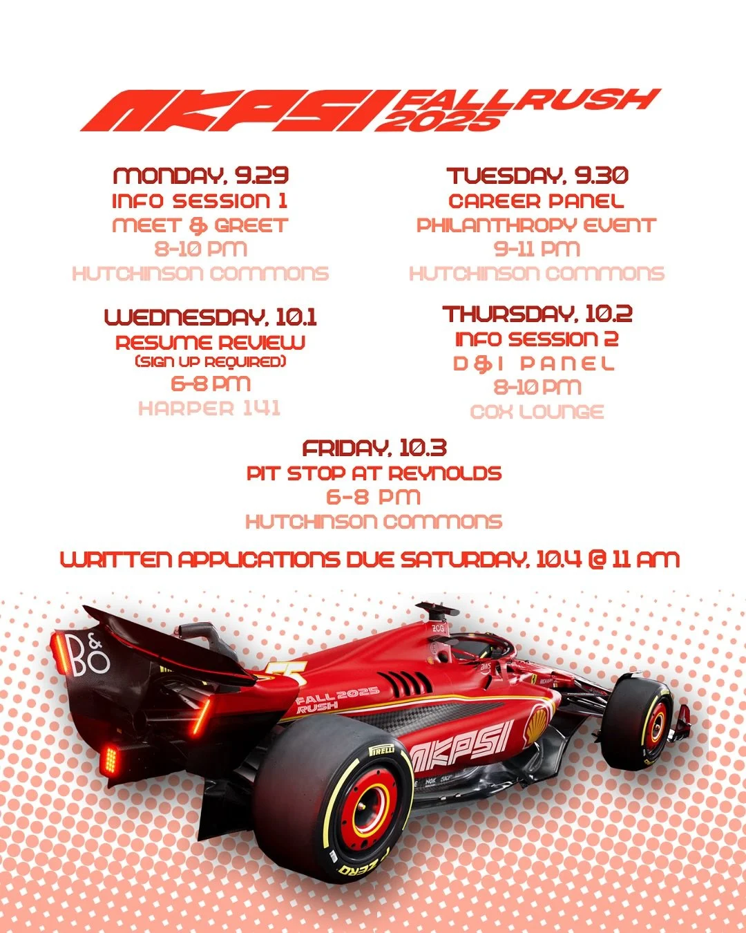 We are thrilled to share our rush schedule for the upcoming Fall 2025 cycle! With access to a vast alumni network and industry-specific programming, AKPsi offers a welcoming community for anyone pursuing a career in business or looking to be part of 