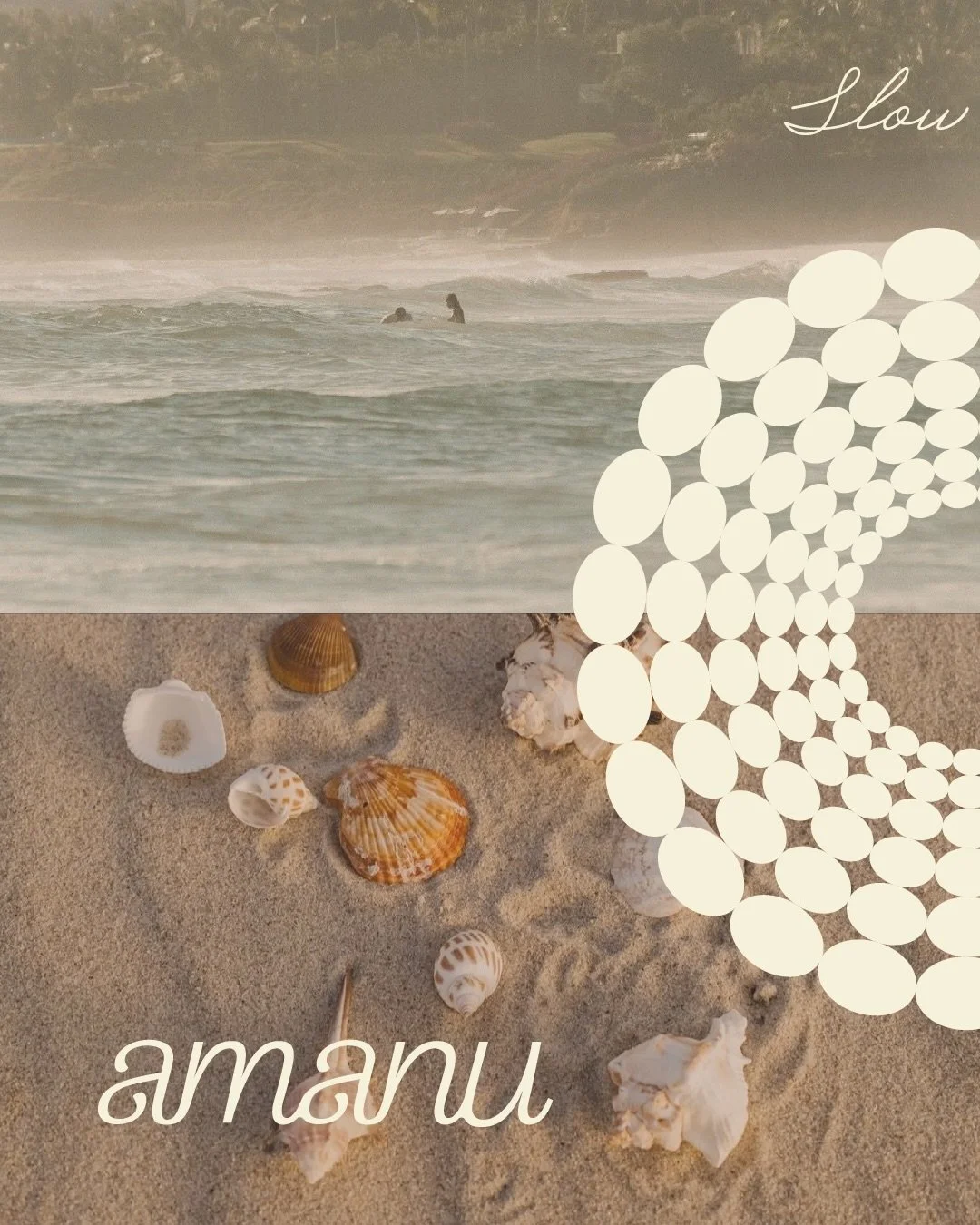 Amanu, a beachfront luxury residence, is inspired by the flow and natural rhythm of the coast. The custom script balances organic elegance and ease. Its fluid curves create a sense of calm and understated refinement &mdash; reflecting the serene spir