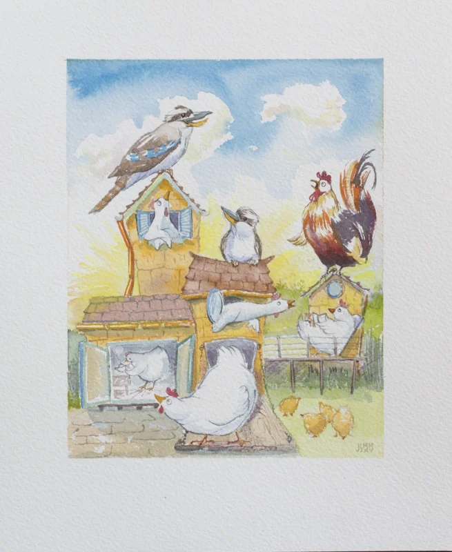 Kookaburras and Chickens