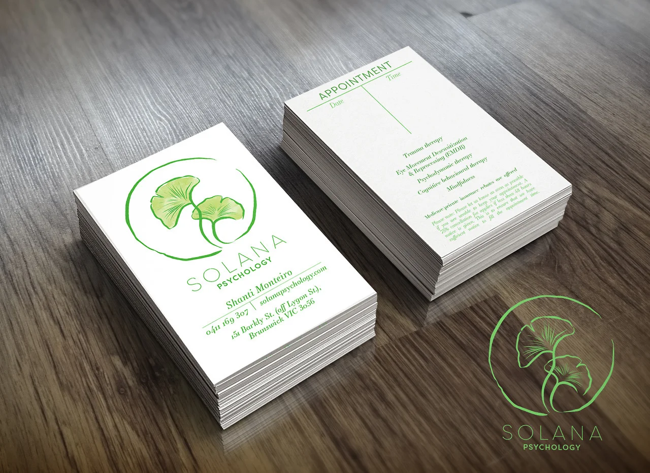 Solana Psychology Logo, Graphic Design and Branding.