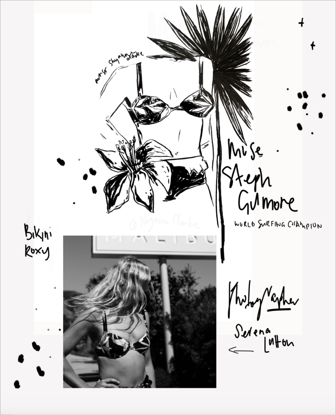 Shyanne Clarke Steph Gilmore illustration