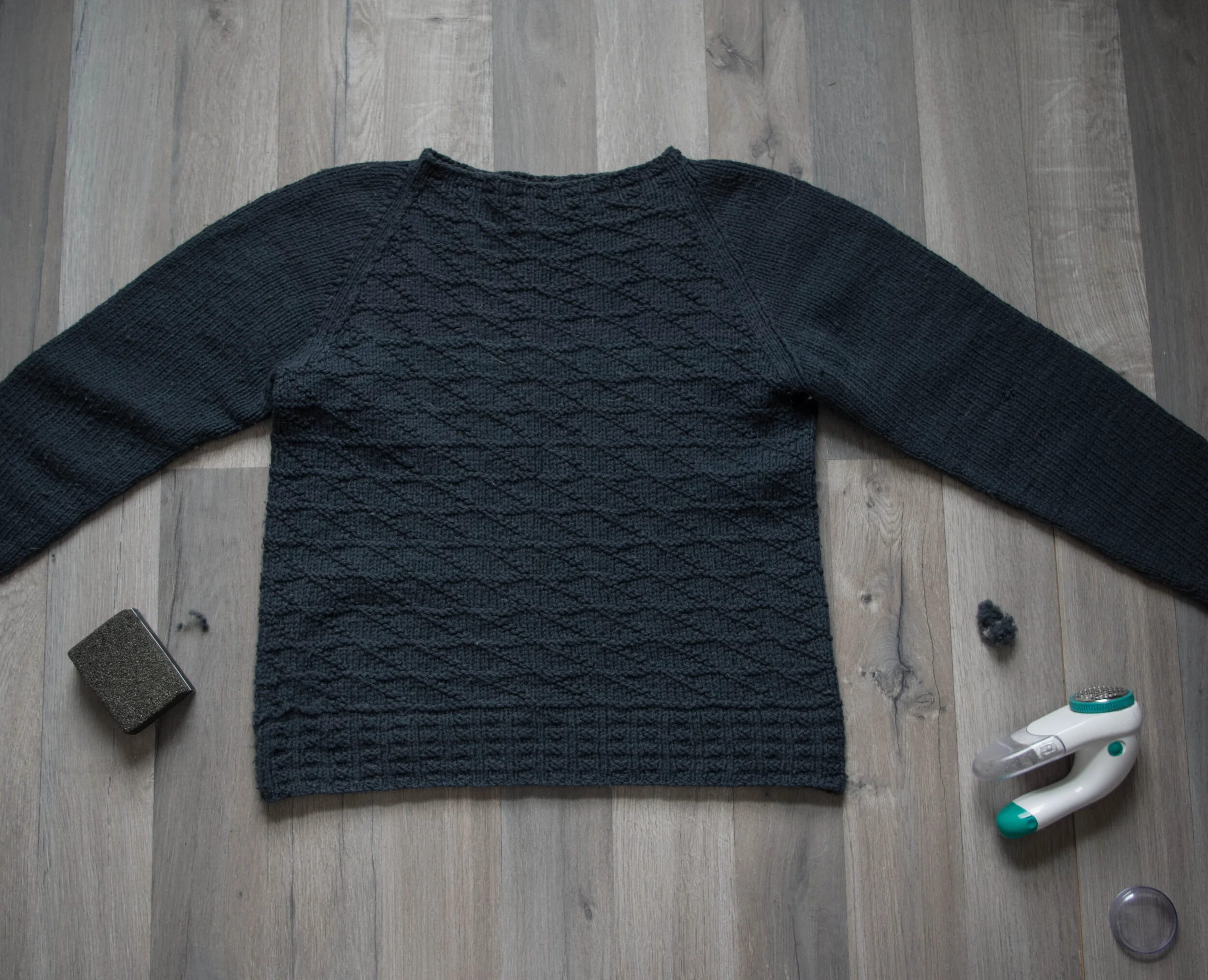 handmade wardrobe depilling sweaters (sweater stones vs. sweater