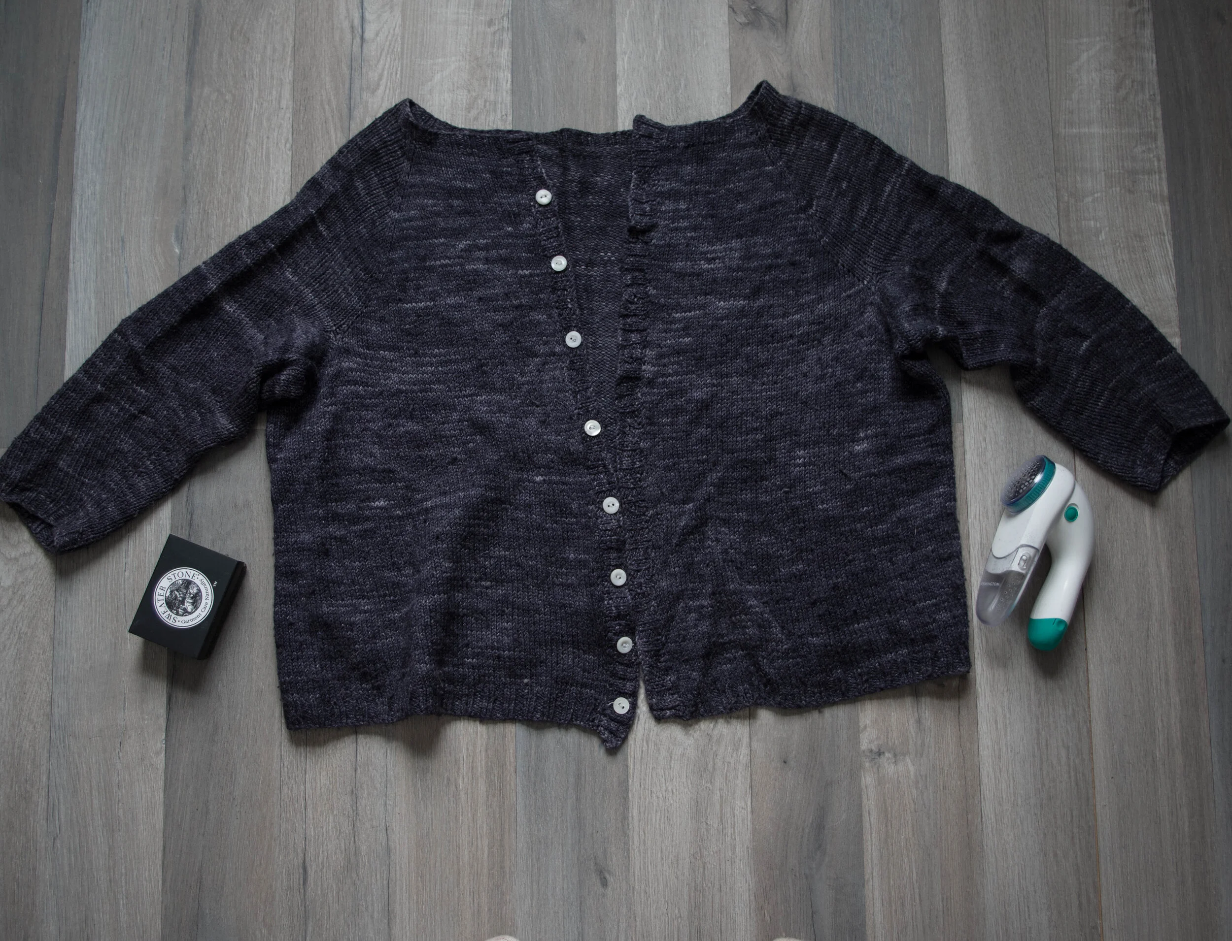 handmade wardrobe depilling sweaters (sweater stones vs. sweater