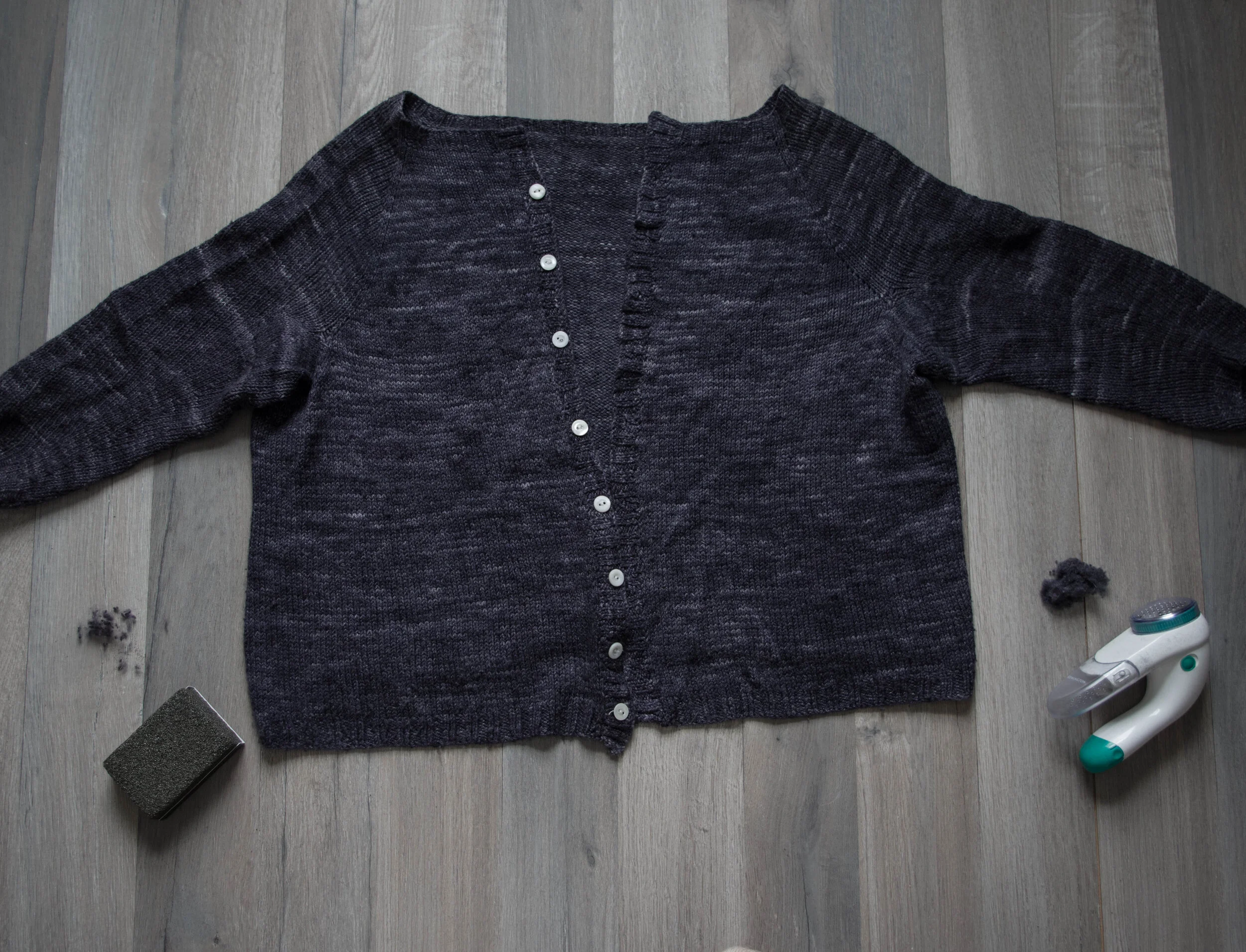 handmade wardrobe depilling sweaters (sweater stones vs. sweater