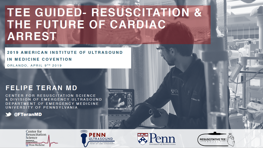 presenter: felipe teran md lecture presented at the 2019 AMERICAN INSTITUTE OF ULTRASOUND IN MEDICINE (AIUM) CONVENTION , held in orlando, FL on april 9th, 2019.